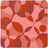 Warren Reed - Designer Red Circle Pattern Coasters - Set of 4