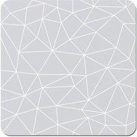 Warren Reed - Designer Geometric Triangle Pattern Coasters - Set of 4 in Grey