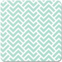 Warren Reed - Designer Green Geometric Pattern Coasters - Set of 4