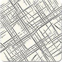 Warren Reed - Designer Monochrome Distressted Pattern Coasters - Set of 4 in Grey