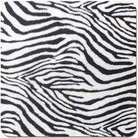 Warren Reed - Designer Zebra Texture Pattern Coasters - Set of 4 in Grey