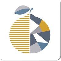 Warren Reed - Designer Geometric Orange Coasters - Set of 4 in Yellow