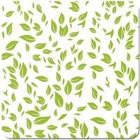 Warren Reed - Designer Green Leaves Coasters - Set of 4