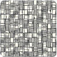 Warren Reed - Designer Irregular Sketched Block Textured Coasters - Set of 4 in Grey
