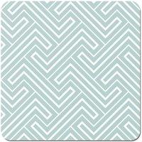 Warren Reed - Designer Geometric Modern Ornment Coasters - Set of 4 in Green