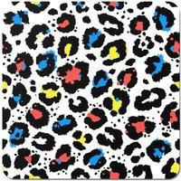 Warren Reed - Designer Coloured Leopard Print Coasters - Set of 4 in Blue