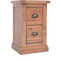 Cabinet Bits Tirolo 2 Drawer Petite Bedside Table in Light Brown