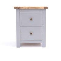 Cabinet Bits Mirano 2 Drawer Bedside Table in Grey