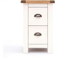 Cabinet Bits Lovere 2 Drawer Petite Bedside Table in Off-White