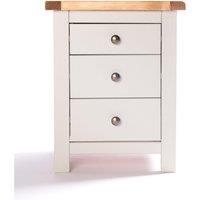 Cabinet Bits Argenta 3 Drawer Bedside Table in Light Grey