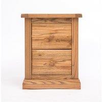 Cabinet Bits Salerno 2 Drawer Bedside Table in Natural