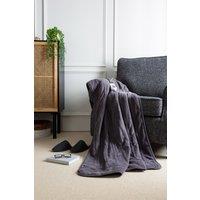 Slumberdown Comfy Hugs Electric Blanket Heated Throw in Charcoal