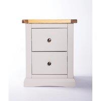 Cabinet Bits Loreo 2 Drawer Bedside Table in Light Grey