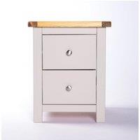 Cabinet Bits Argenta 2 Drawer Bedside Table in Light Grey