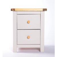 Cabinet Bits Argenta 2 Drawer Bedside Table in Light Grey