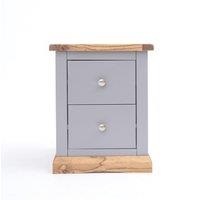 Cabinet Bits Biccari 2 Drawer Bedside Table in Grey