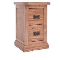 Cabinet Bits Tirolo 2 Drawer Petite Bedside Table in Light Brown