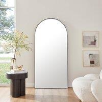 FurnitureboxUK Ottilie Large Full Length Arch Decorative Wall Mirror in Black