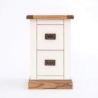 Cabinet Bits Tropea 2 Drawer Petite Bedside Table in Off-White