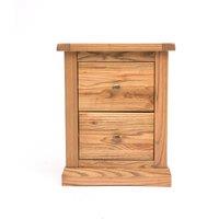 Cabinet Bits Salerno 2 Drawer Bedside Table in Natural