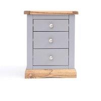 Cabinet Bits Biccari 3 Drawer Bedside Table in Grey