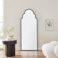 FurnitureboxUK Hima Metal Framed Moroccan Arch Glam Wall Mirror in Black