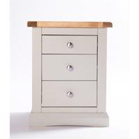Cabinet Bits Loreo 3 Drawer Bedside Table in Light Grey
