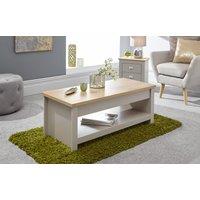 GFW Lancaster Lift Up Coffee Table in Grey
