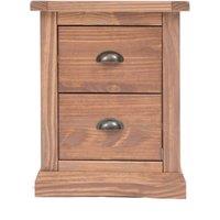 Cabinet Bits Tirolo 2 Drawer Bedside Table in Light Brown