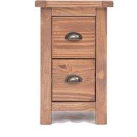 Cabinet Bits Padua 2 Drawer Petite Bedside Table in Light Brown