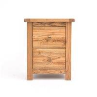 Cabinet Bits Trivento 2 Drawer Bedside Table in Natural