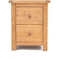 Cabinet Bits Lugo 2 Drawer Bedside Table in Light Brown