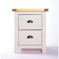 Cabinet Bits Argenta 2 Drawer Bedside Table in Light Grey