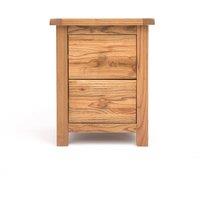Cabinet Bits Trivento 2 Drawer Bedside Table in Natural