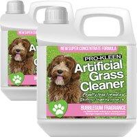 ProKleen Artificial Grass Cleaner Disinfectant 2 x 1L Bubblegum Fragrance in Clear