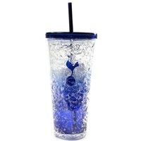 Tottenham Hotspur FC Spurs Crest 600ml Freezer Cup With Straw in Navy