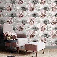 Muriva Rhoda Rose Wallpaper Roll in Pink