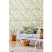 Hoopla Walls Chrysanthemum Matt Wallpaper in Bright Green