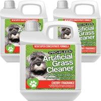 ProKleen Artificial Grass Cleaner Disinfectant 3 x 1L Cherry Fragrance in Clear