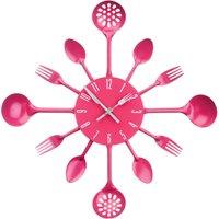 Orsina Maison by Premier Cutlery Metal Wall Clock in Pink