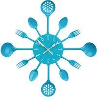 Orsina Maison by Premier Cutlery Metal Wall Clock in Blue
