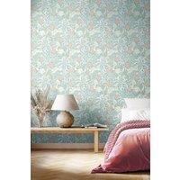 Hoopla Walls Seaweed Garden Matt Wallpaper in Bright Blue