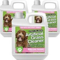 ProKleen Artificial Grass Cleaner Disinfectant 3 x 1L Bubblegum Fragrance in Clear