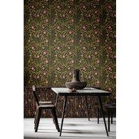 Hoopla Walls Rosehip Trail Matt Wallpaper in Black