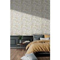 Hoopla Walls Rosehip Trail Matt Wallpaper in Light Grey