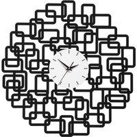 Interiors by Premier Black Iron Squares Design Wall Clock