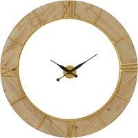 Orsina Yaxi Wall Clock with White Face in Natural