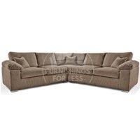 Delta Large 5 Seater Corner Sofa Jumbo Cord L Shape