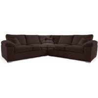 Delta Large 5 Seater Corner Sofa Jumbo Cord L Shape
