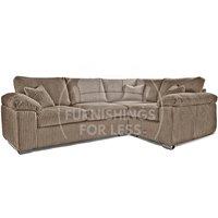Delta Large 4 Seater Corner Sofa Right Hand Facing Jumbo Cord L Shape
